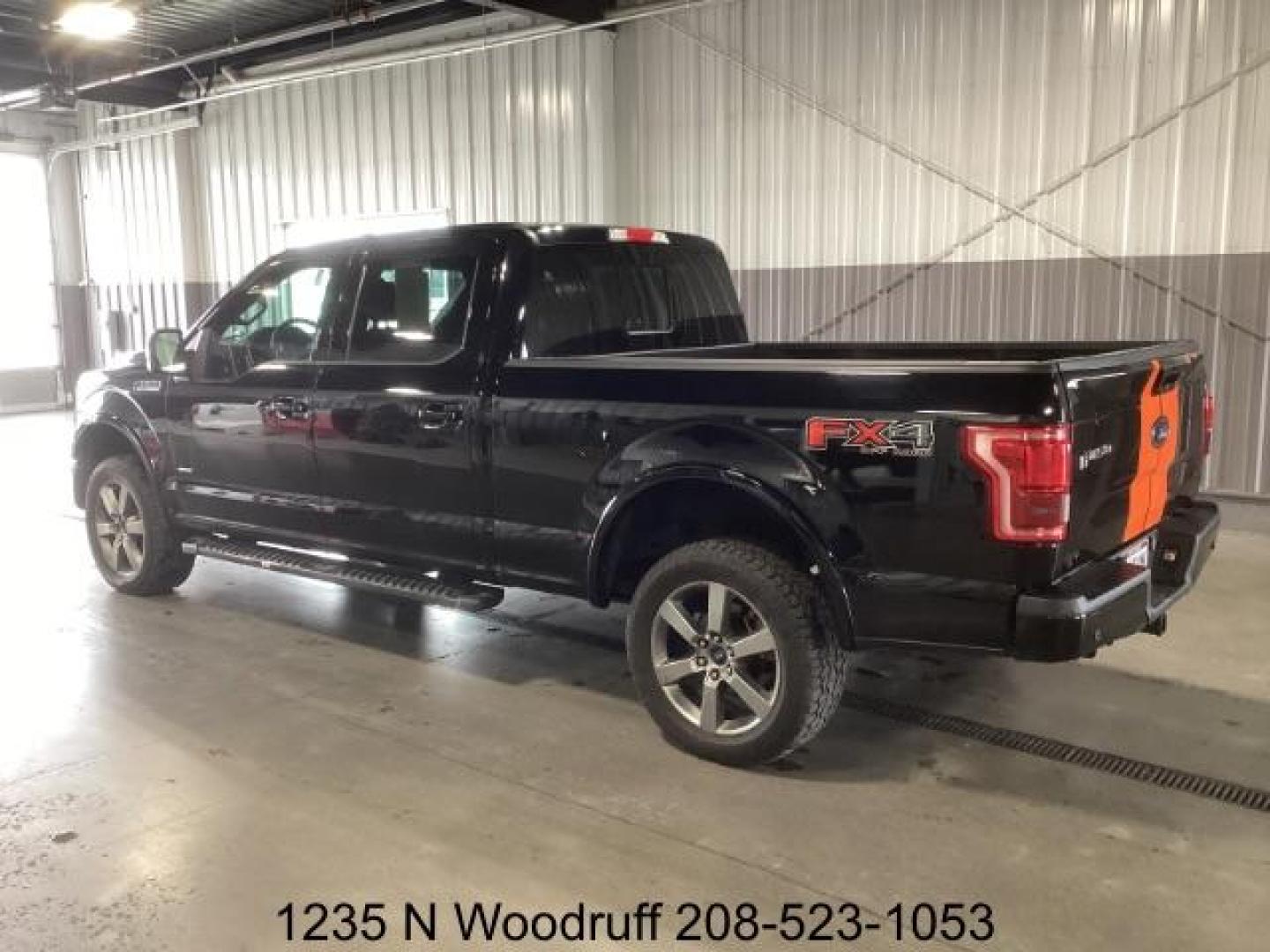 2016 BLACK /Black, leather Ford F-150 Lariat SuperCrew 5.5-ft. Bed 4WD (1FTFW1EG0GK) with an 3.5 V6 engine, 6-Speed Automatic transmission, located at 1235 N Woodruff Ave., Idaho Falls, 83401, (208) 523-1053, 43.507172, -112.000488 - Photo#2