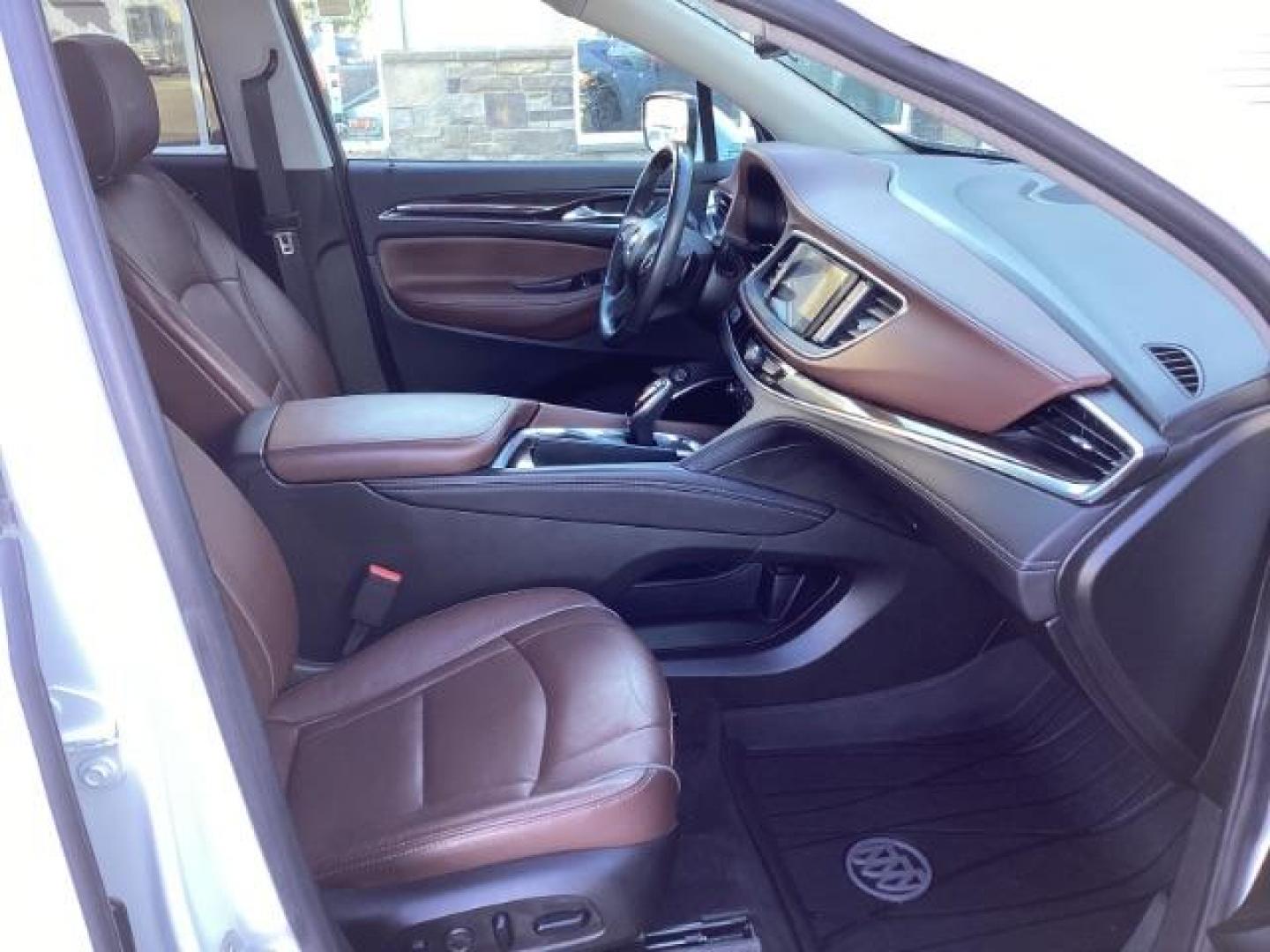 2021 White Frost Tricoat /Ebony Seats w/Ebony Interior Accents, leather Buick Enclave Avenir AWD (5GAEVCKW7MJ) with an 3.6L V6 DOHC 24V engine, 9-Speed Automatic transmission, located at 1235 N Woodruff Ave., Idaho Falls, 83401, (208) 523-1053, 43.507172, -112.000488 - Photo#16