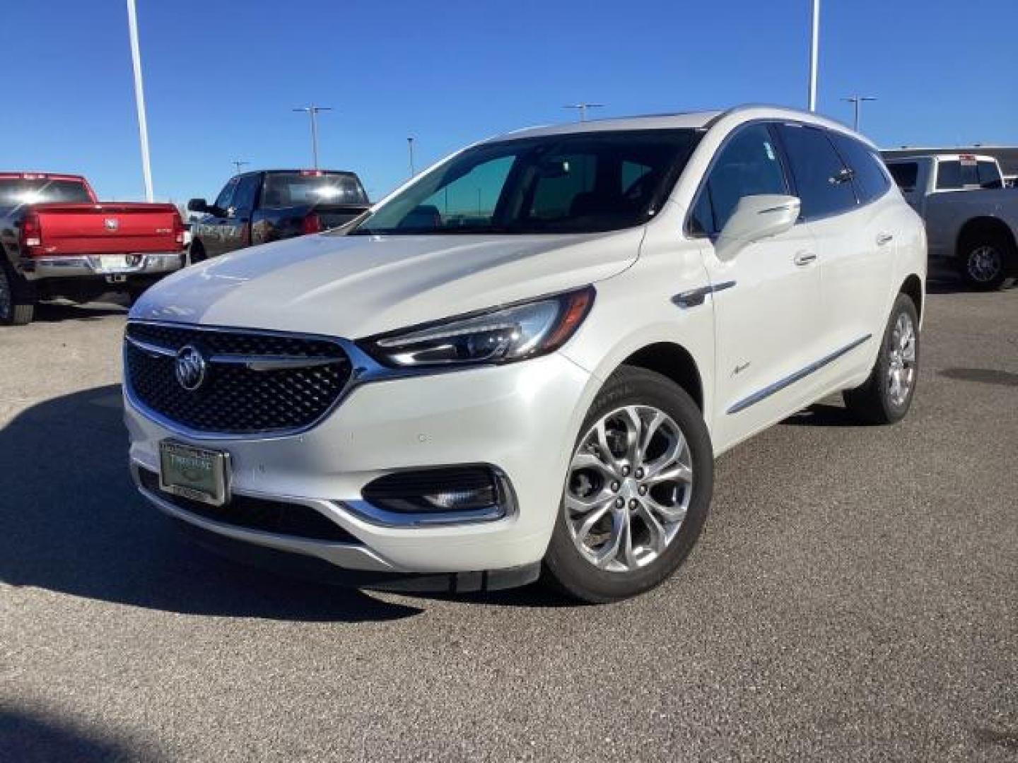 2021 White Frost Tricoat /Ebony Seats w/Ebony Interior Accents, leather Buick Enclave Avenir AWD (5GAEVCKW7MJ) with an 3.6L V6 DOHC 24V engine, 9-Speed Automatic transmission, located at 1235 N Woodruff Ave., Idaho Falls, 83401, (208) 523-1053, 43.507172, -112.000488 - Photo#1