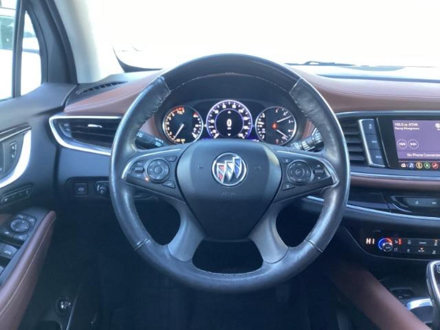 2021 White Frost Tricoat /Ebony Seats w/Ebony Interior Accents, leather Buick Enclave Avenir AWD (5GAEVCKW7MJ) with an 3.6L V6 DOHC 24V engine, 9-Speed Automatic transmission, located at 1235 N Woodruff Ave., Idaho Falls, 83401, (208) 523-1053, 43.507172, -112.000488 - Photo#23