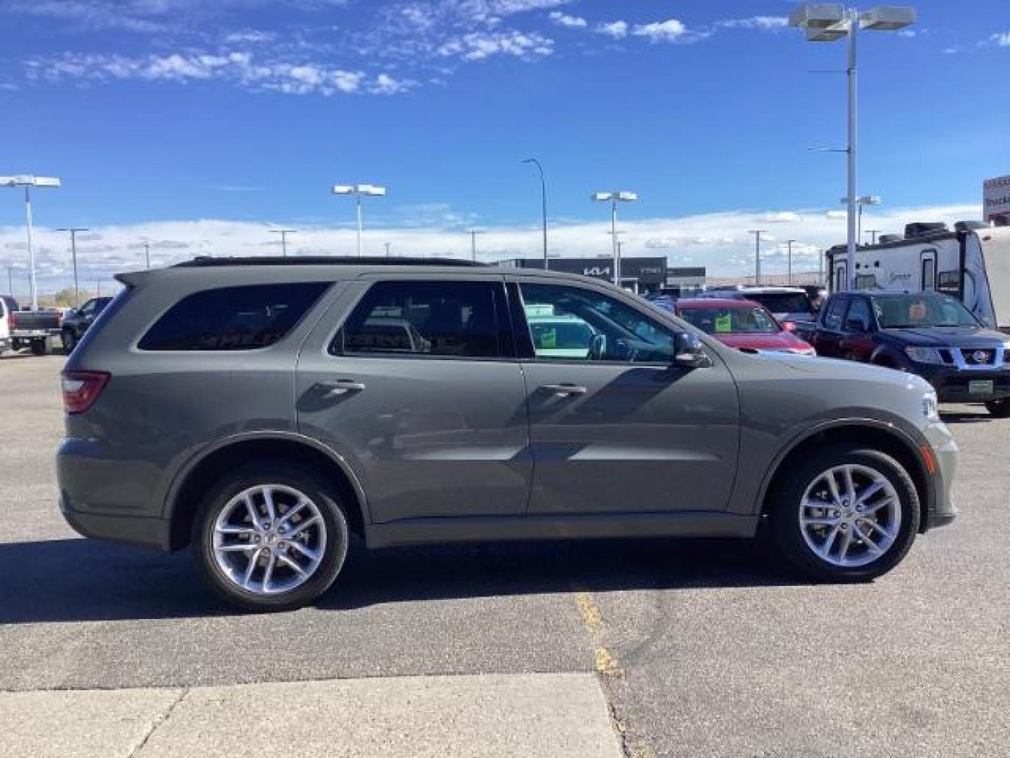 2023 Destroyer Grey Clear Coat /Black Dodge Durango GT Plus AWD (1C4RDJDG9PC) with an 3.6L V6 DOHC 24V engine, 8-Speed Automatic transmission, located at 1235 N Woodruff Ave., Idaho Falls, 83401, (208) 523-1053, 43.507172, -112.000488 - Photo#6