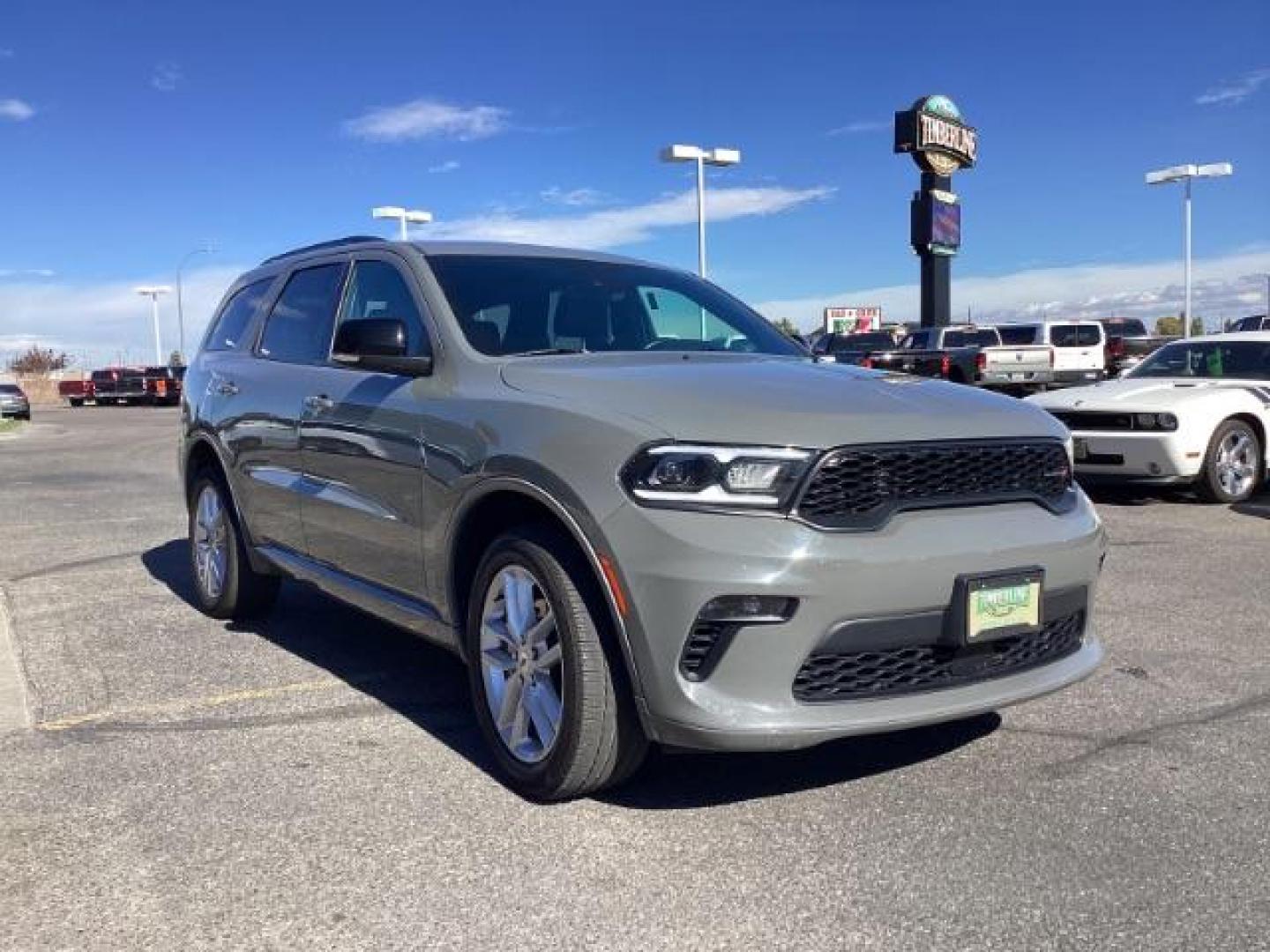 2023 Destroyer Grey Clear Coat /Black Dodge Durango GT Plus AWD (1C4RDJDG9PC) with an 3.6L V6 DOHC 24V engine, 8-Speed Automatic transmission, located at 1235 N Woodruff Ave., Idaho Falls, 83401, (208) 523-1053, 43.507172, -112.000488 - Photo#7