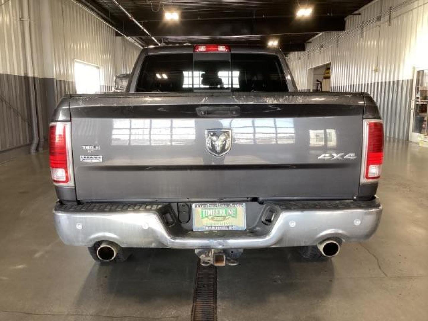 2018 GRAY /Black, leather RAM 1500 Laramie Crew Cab SWB 4WD (1C6RR7NT7JS) with an 5.7L V8 OHV 16V engine, 8-Speed Automatic transmission, located at 1235 N Woodruff Ave., Idaho Falls, 83401, (208) 523-1053, 43.507172, -112.000488 - Photo#3