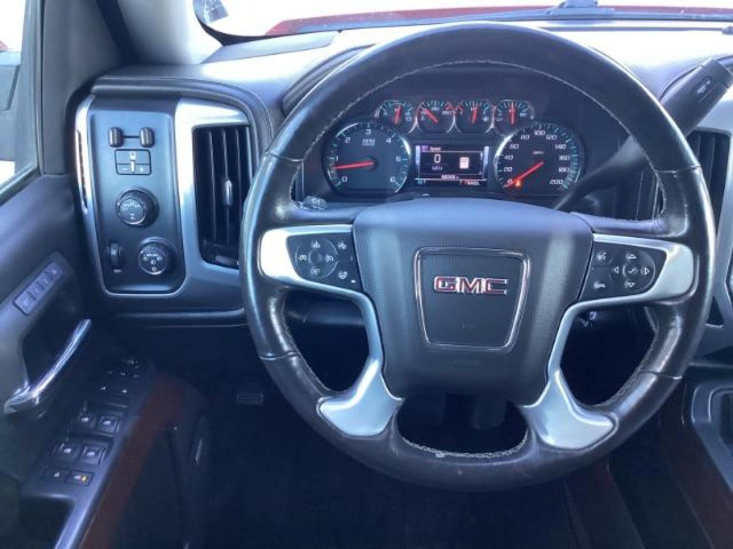 2017 Cardinal Red /Jet Black, leather GMC Sierra 1500 SLT Crew Cab Short Box 4WD (3GTU2NEC1HG) with an 5.3L V8 OHV 16V engine, 6-Speed Automatic transmission, located at 1235 N Woodruff Ave., Idaho Falls, 83401, (208) 523-1053, 43.507172, -112.000488 - Photo#13