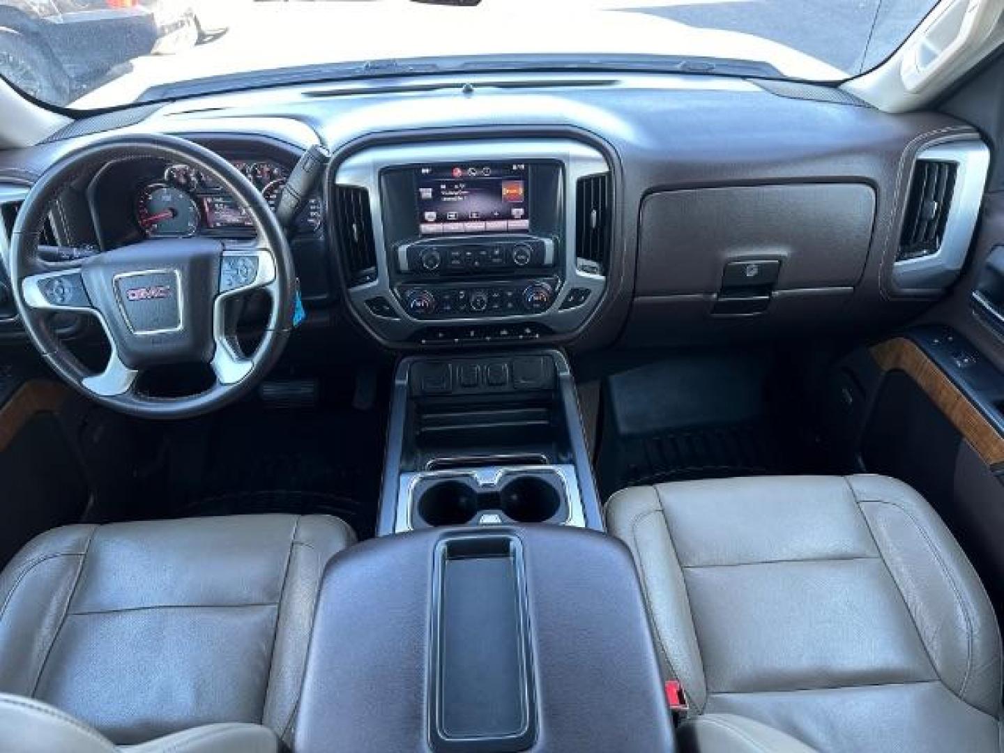 2015 Summit White /Cocoa/Dune, leather GMC Sierra 1500 SLT Crew Cab Short Box 4WD (3GTU2VEJ6FG) with an 6.2L V8 OHV 16V engine, 6-Speed Automatic transmission, located at 1235 N Woodruff Ave., Idaho Falls, 83401, (208) 523-1053, 43.507172, -112.000488 - Photo#19