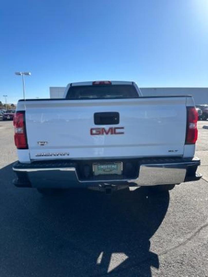 2015 Summit White /Cocoa/Dune, leather GMC Sierra 1500 SLT Crew Cab Short Box 4WD (3GTU2VEJ6FG) with an 6.2L V8 OHV 16V engine, 6-Speed Automatic transmission, located at 1235 N Woodruff Ave., Idaho Falls, 83401, (208) 523-1053, 43.507172, -112.000488 - Photo#4