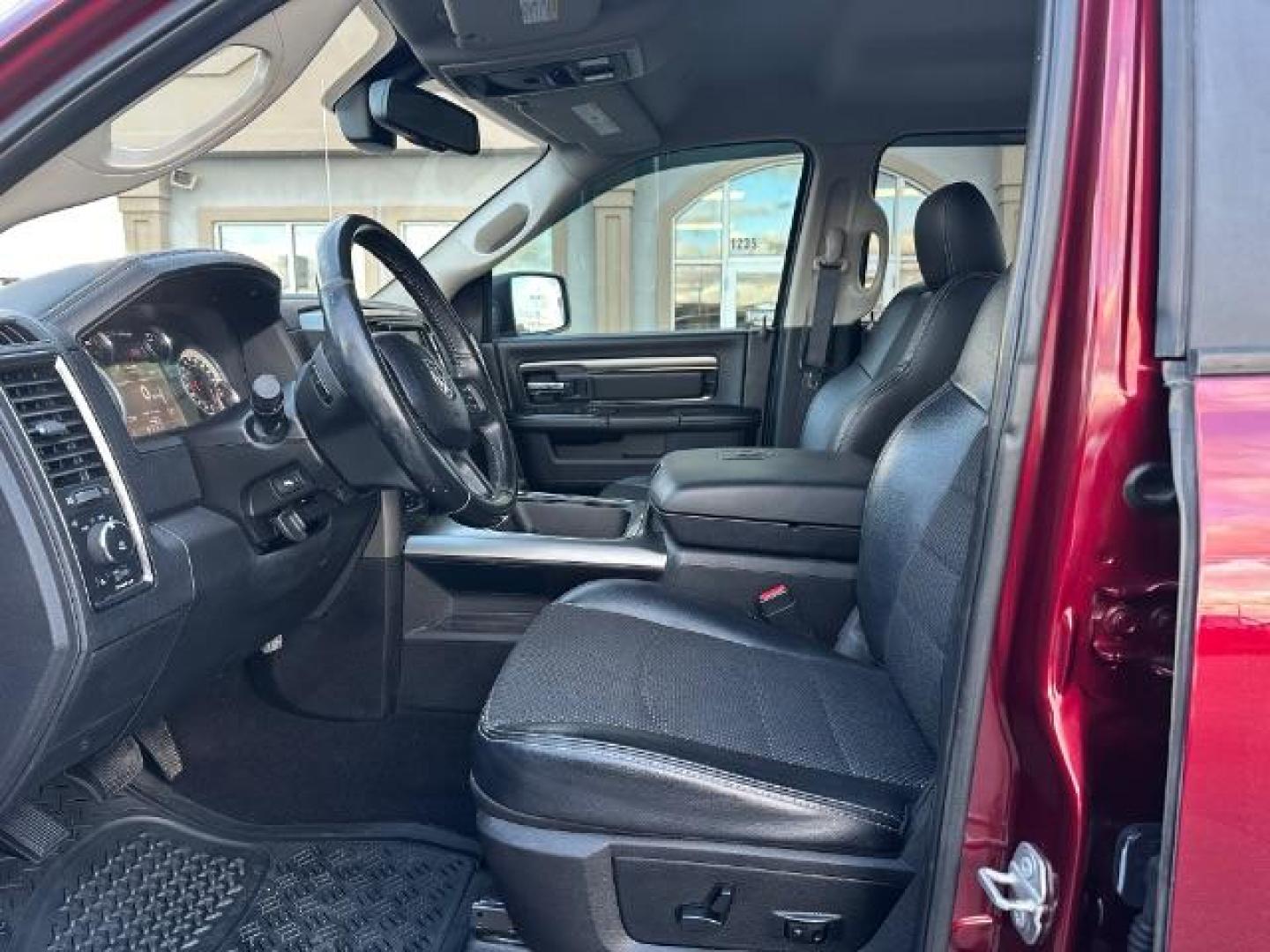 2017 Flame Red Clear Coat /Black, cloth RAM 1500 Sport Quad Cab 4WD (1C6RR7HT6HS) with an 5.7L V8 OHV 16V engine, 8-Speed Automatic transmission, located at 1235 N Woodruff Ave., Idaho Falls, 83401, (208) 523-1053, 43.507172, -112.000488 - Photo#11