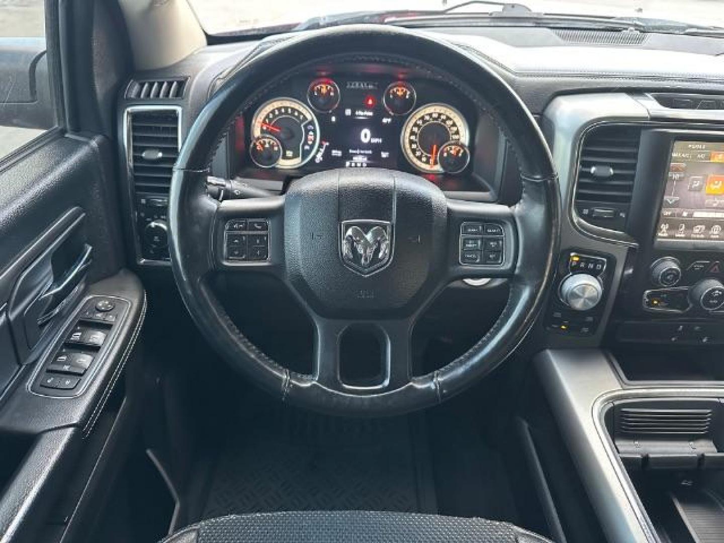 2017 Flame Red Clear Coat /Black, cloth RAM 1500 Sport Quad Cab 4WD (1C6RR7HT6HS) with an 5.7L V8 OHV 16V engine, 8-Speed Automatic transmission, located at 1235 N Woodruff Ave., Idaho Falls, 83401, (208) 523-1053, 43.507172, -112.000488 - Photo#23