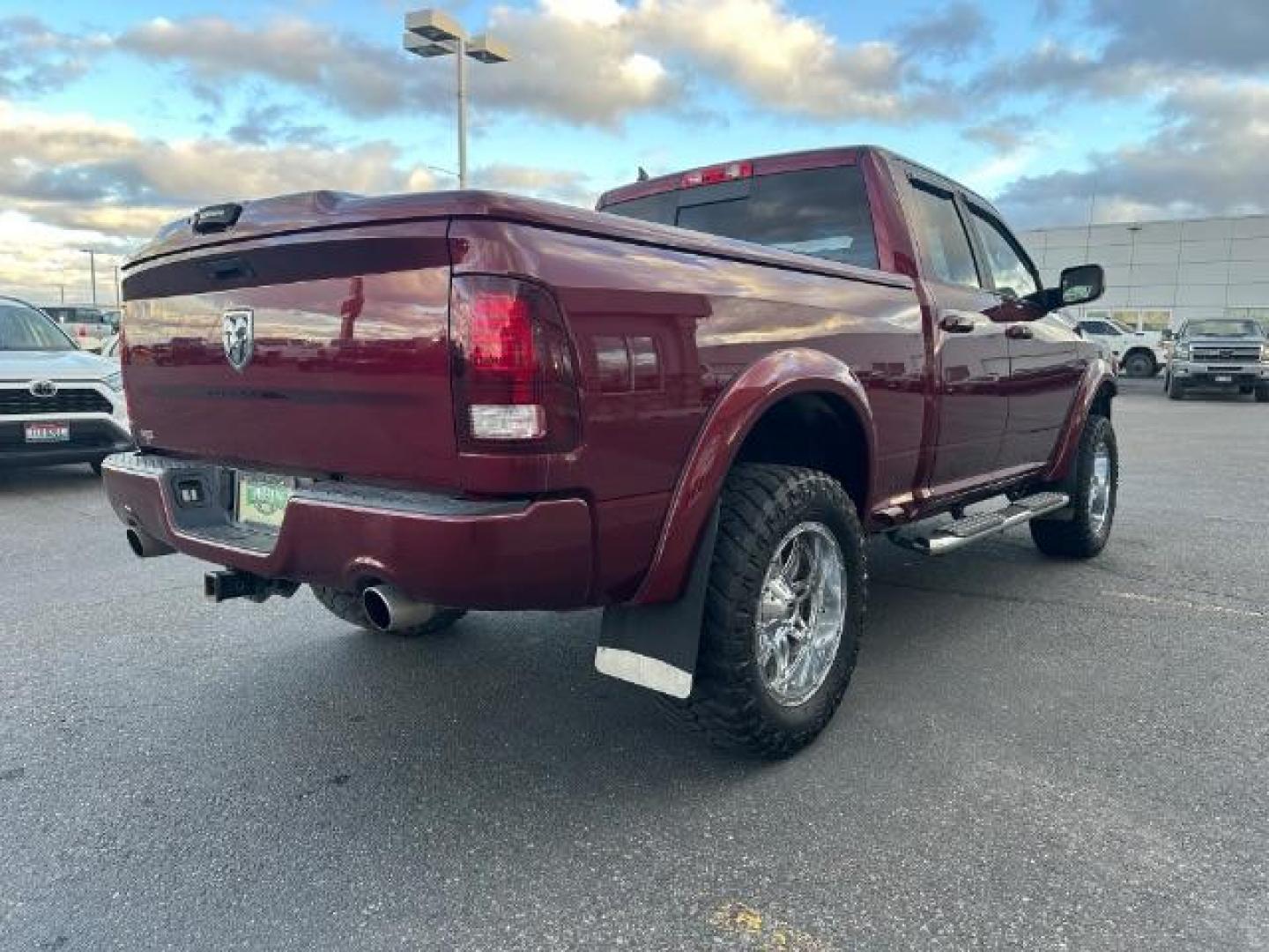 2017 Flame Red Clear Coat /Black, cloth RAM 1500 Sport Quad Cab 4WD (1C6RR7HT6HS) with an 5.7L V8 OHV 16V engine, 8-Speed Automatic transmission, located at 1235 N Woodruff Ave., Idaho Falls, 83401, (208) 523-1053, 43.507172, -112.000488 - Photo#5