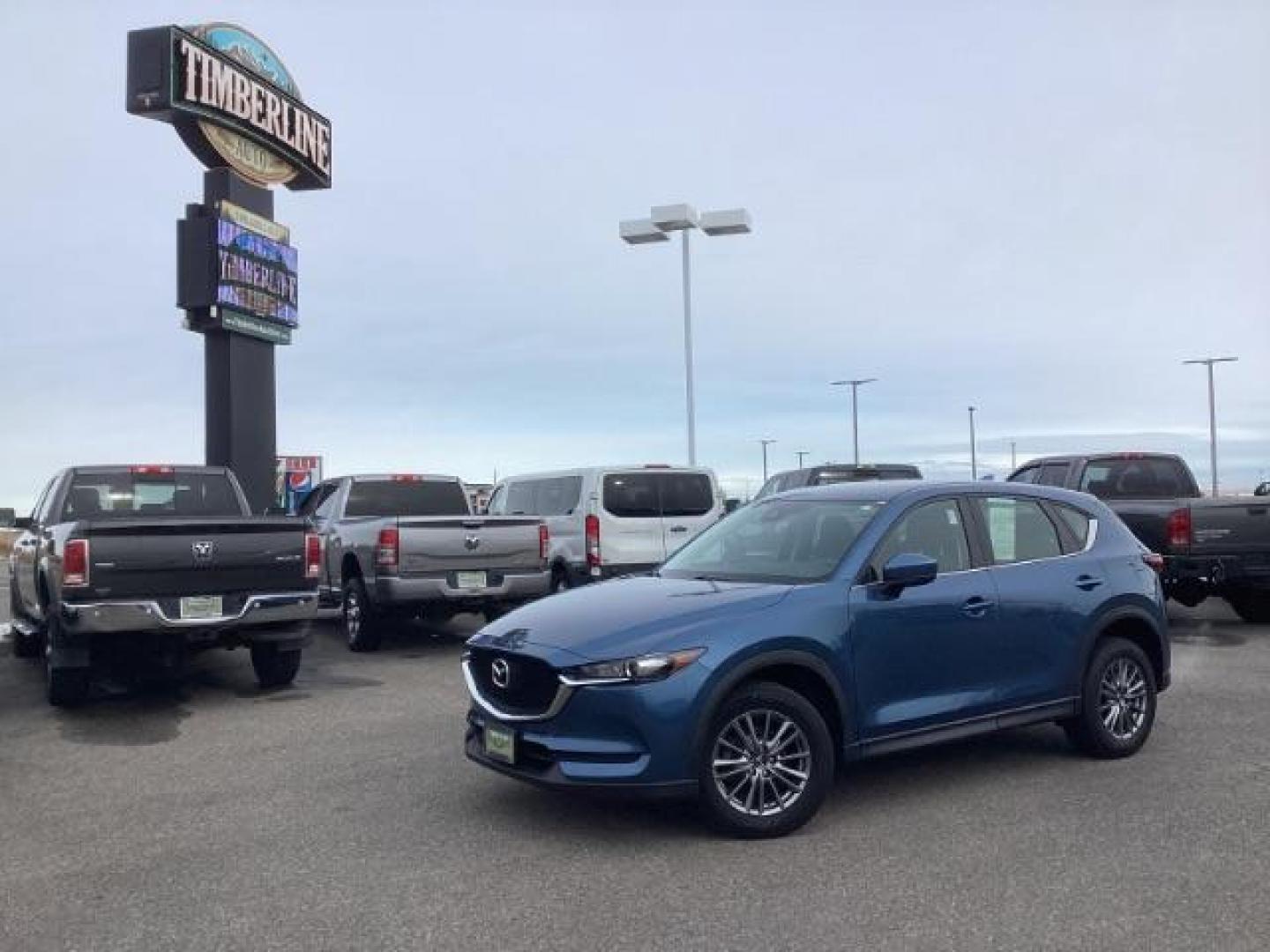 2018 Eternal Blue Mica /Black, cloth Mazda CX-5 Sport AWD (JM3KFBBM4J0) with an 2.5L L4 DOHC 16V engine, 6-Speed Automatic transmission, located at 1235 N Woodruff Ave., Idaho Falls, 83401, (208) 523-1053, 43.507172, -112.000488 - Photo#0