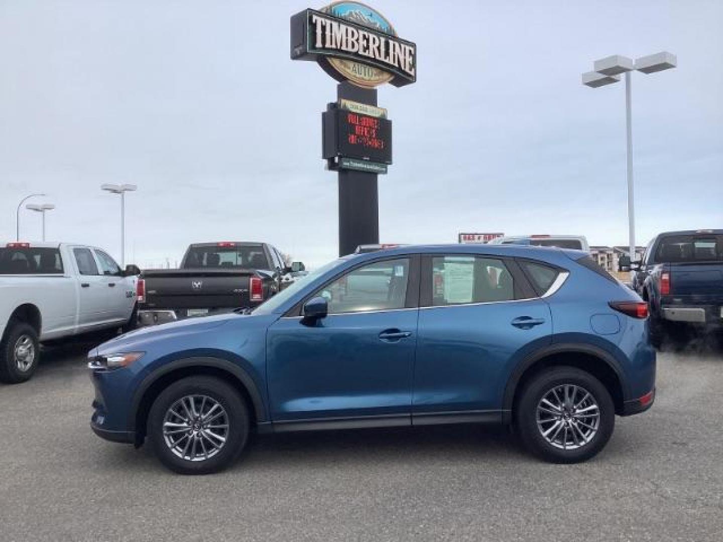 2018 Eternal Blue Mica /Black, cloth Mazda CX-5 Sport AWD (JM3KFBBM4J0) with an 2.5L L4 DOHC 16V engine, 6-Speed Automatic transmission, located at 1235 N Woodruff Ave., Idaho Falls, 83401, (208) 523-1053, 43.507172, -112.000488 - Photo#2