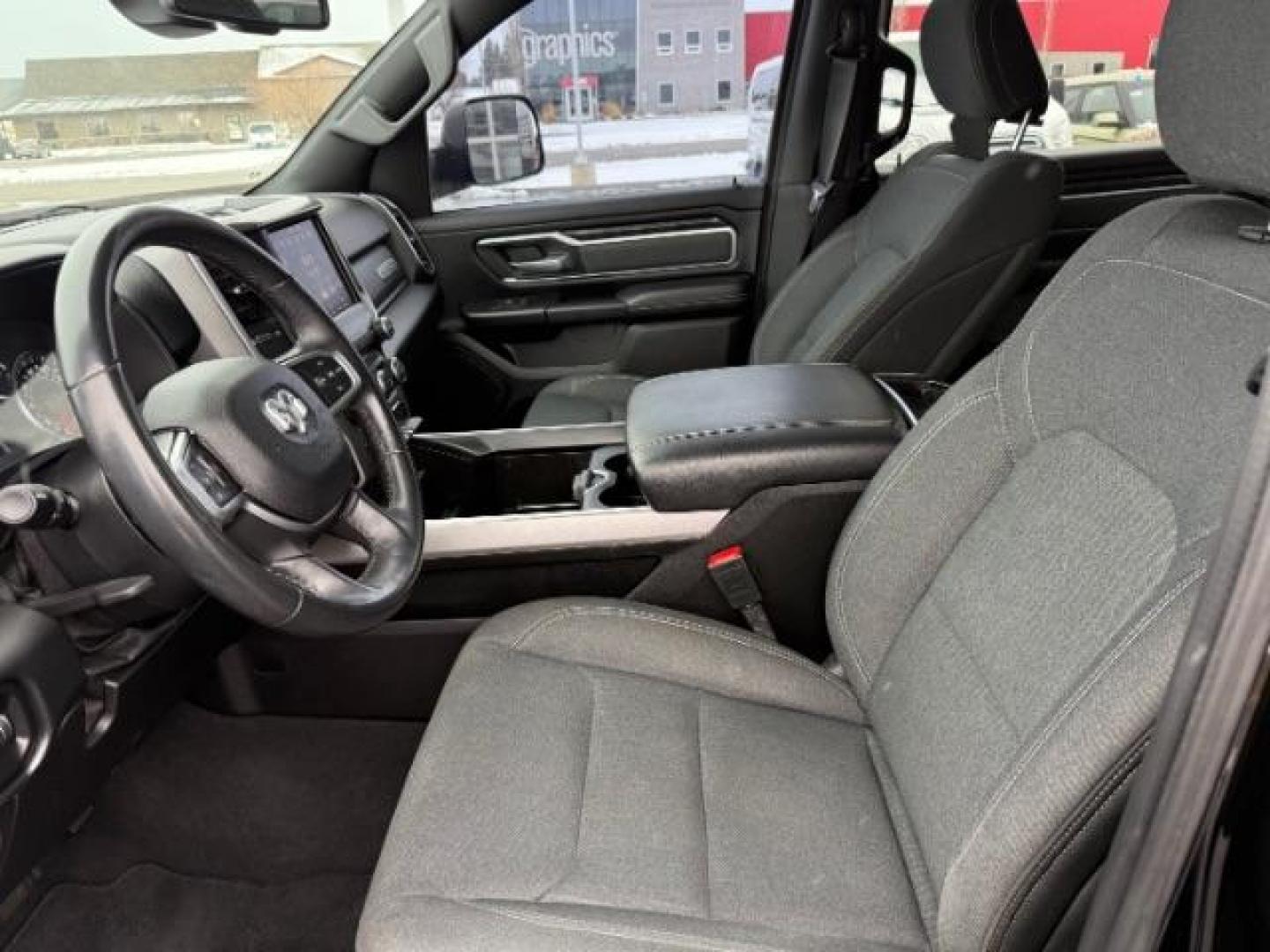 2019 BLACK /Black/Diesel Gray, premium cloth RAM 1500 Big Horn Crew Cab SWB 4WD (1C6SRFFT2KN) with an 5.7L V8 OHV 16V engine, 8-Speed Automatic transmission, located at 1235 N Woodruff Ave., Idaho Falls, 83401, (208) 523-1053, 43.507172, -112.000488 - Photo#11