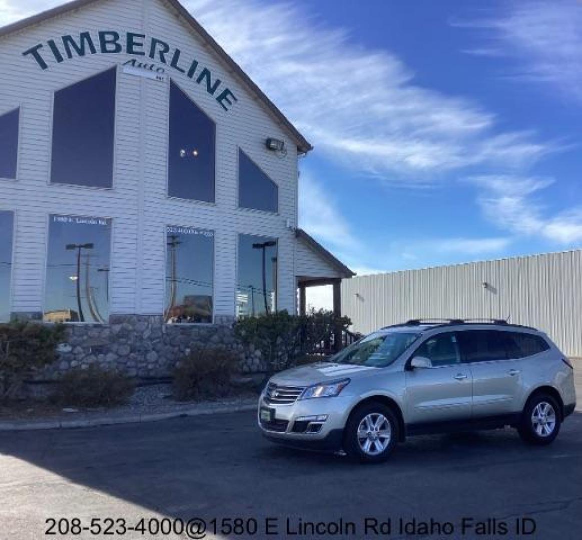 2014 Champagne Silver Metallic Chevrolet Traverse 2LT AWD (1GNKVHKD9EJ) with an 3.6L V6 DOHC 24V engine, 6-Speed Automatic transmission, located at 1235 N Woodruff Ave., Idaho Falls, 83401, (208) 523-1053, 43.507172, -112.000488 - Photo#0