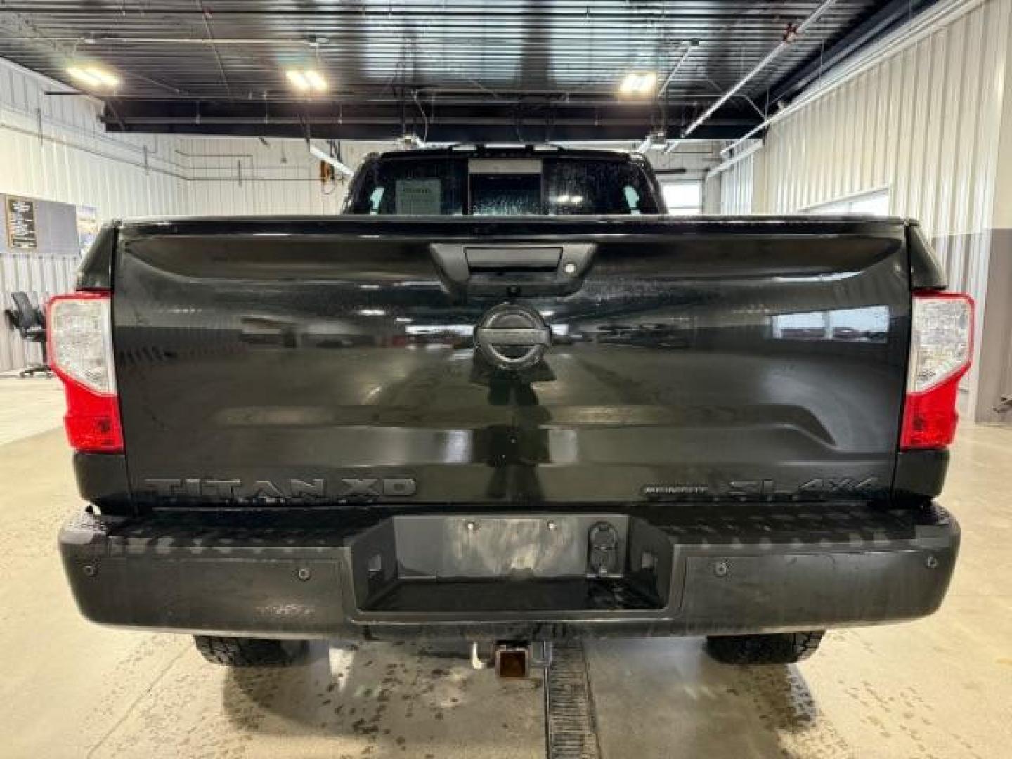 2018 BLACK /Black, leather Nissan Titan XD PRO-4X Crew Cab 4WD Diesel (1N6BA1F4XJN) with an 5.0L V8 DOHC 32V DIESEL engine, 6-Speed Automatic transmission, located at 1235 N Woodruff Ave., Idaho Falls, 83401, (208) 523-1053, 43.507172, -112.000488 - Photo#2