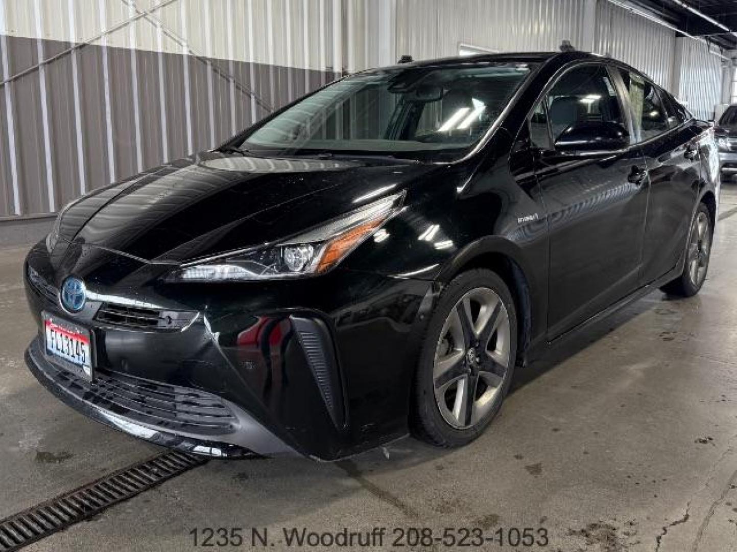 2020 Midnight Black Metallic /Black, leatherette Toyota Prius XLE (JTDKARFU5L3) with an 1.8L L4 DOHC 16V HYBRID engine, Continuously Variable Transmission transmission, located at 1235 N Woodruff Ave., Idaho Falls, 83401, (208) 523-1053, 43.507172, -112.000488 - Photo#0