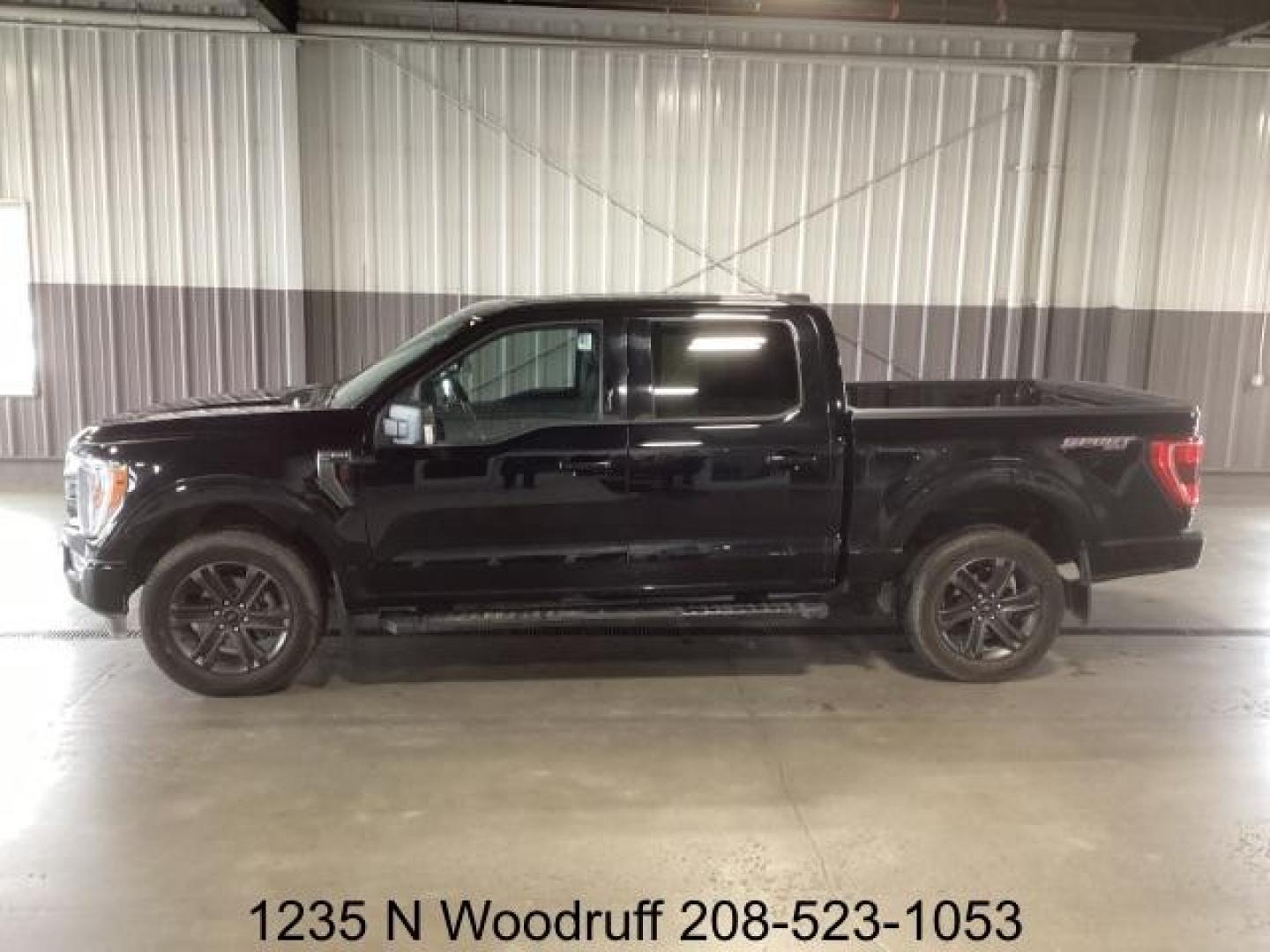 2021 BLACK /Black/Medium Dark Slate, cloth Ford F-150 XLT SuperCrew 5.5-ft. Bed 4WD (1FTFW1E55MK) with an 5.0L V8 OHV 16V engine, 6-Speed Automatic transmission, located at 1235 N Woodruff Ave., Idaho Falls, 83401, (208) 523-1053, 43.507172, -112.000488 - Photo#1