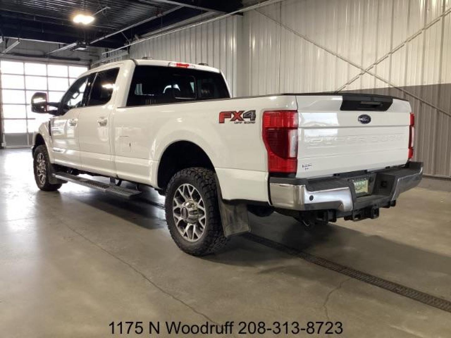 2021 WHITE /Black Ford F-350 SD Lariat Crew Cab Long Bed 4WD (1FT8W3BT0ME) with an 6.7L V8 OHV 16V DIESEL engine, 6-Speed Automatic transmission, located at 1235 N Woodruff Ave., Idaho Falls, 83401, (208) 523-1053, 43.507172, -112.000488 - Photo#2