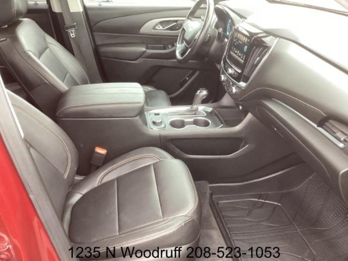 2019 Cajun Red Tintcoat /Jet Black, leather Chevrolet Traverse Premier AWD (1GNEVJKW6KJ) with an 3.6L V6 DOHC 24V engine, 9-Speed Automatic transmission, located at 1235 N Woodruff Ave., Idaho Falls, 83401, (208) 523-1053, 43.507172, -112.000488 - Photo#14