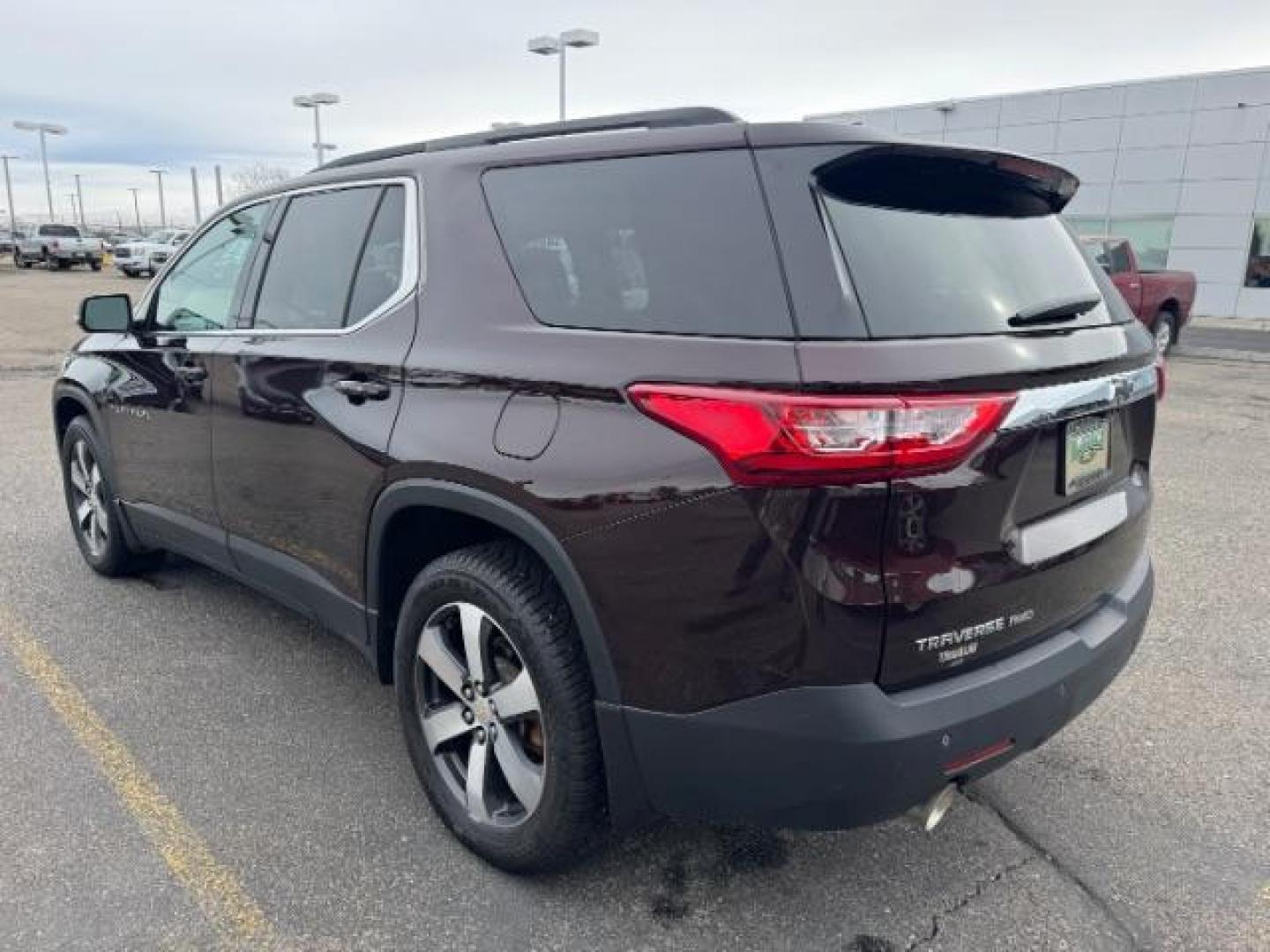 2020 Black Cherry Metallic /Jet Black, leather Chevrolet Traverse LT Feather AWD (1GNEVHKW8LJ) with an 3.6L V6 DOHC 24V engine, 9-Speed Automatic transmission, located at 1235 N Woodruff Ave., Idaho Falls, 83401, (208) 523-1053, 43.507172, -112.000488 - Photo#1