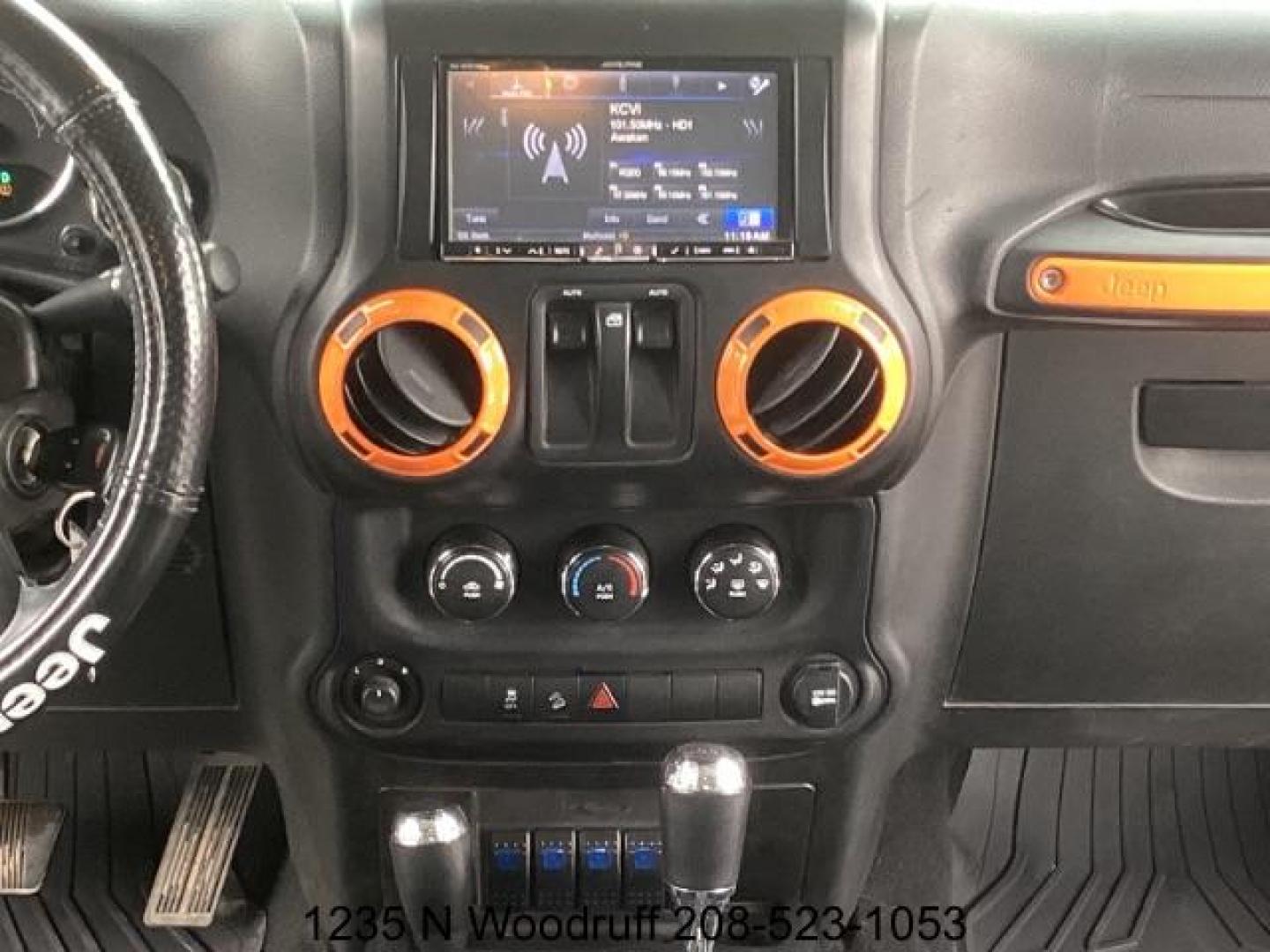 2014 ORANGE /Black Jeep Wrangler Sport 4WD (1C4AJWAG5EL) with an 3.6L V6 DOHC 24V FFV engine, 5-Speed Automatic transmission, located at 1235 N Woodruff Ave., Idaho Falls, 83401, (208) 523-1053, 43.507172, -112.000488 - Photo#11