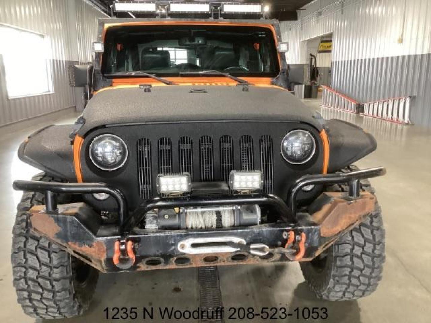 2014 ORANGE /Black Jeep Wrangler Sport 4WD (1C4AJWAG5EL) with an 3.6L V6 DOHC 24V FFV engine, 5-Speed Automatic transmission, located at 1235 N Woodruff Ave., Idaho Falls, 83401, (208) 523-1053, 43.507172, -112.000488 - Photo#3