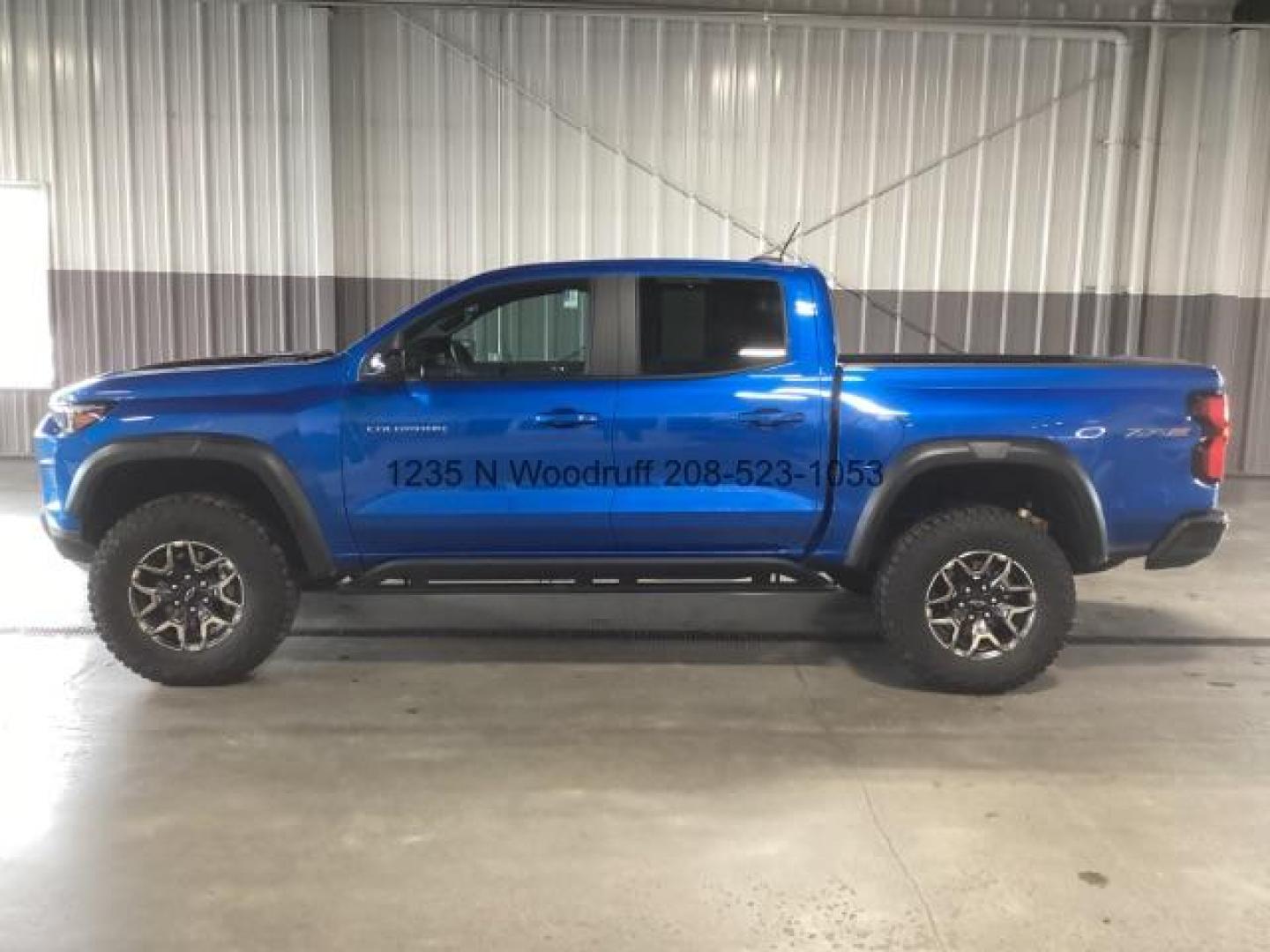 2024 Glacier Blue Metallic /Jet Black/Artem Chevrolet Colorado ZR2 Crew Cab 4WD (1GCPTFEK0R1) with an 2.7L L4 DOHC 16V TURBO engine, 6-Speed Automatic transmission, located at 1235 N Woodruff Ave., Idaho Falls, 83401, (208) 523-1053, 43.507172, -112.000488 - Photo#1