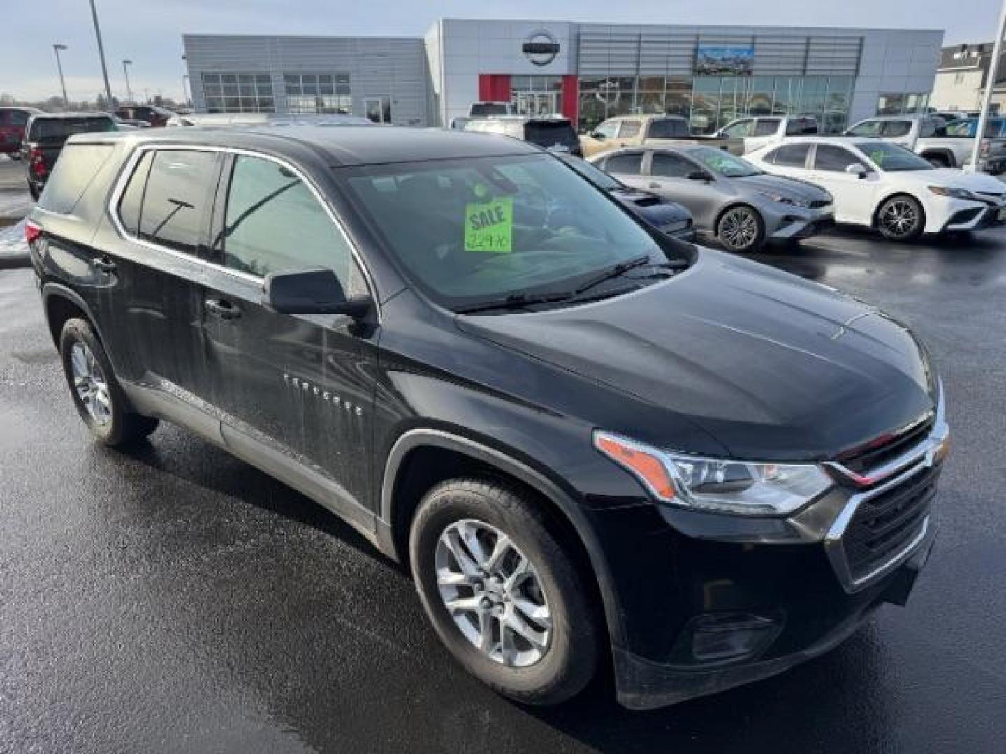 2021 BLACK Chevrolet Traverse LS FL AWD (1GNEVLKWXMJ) with an 3.6L V6 DOHC 24V engine, 9-Speed Automatic transmission, located at 1235 N Woodruff Ave., Idaho Falls, 83401, (208) 523-1053, 43.507172, -112.000488 - Photo#2