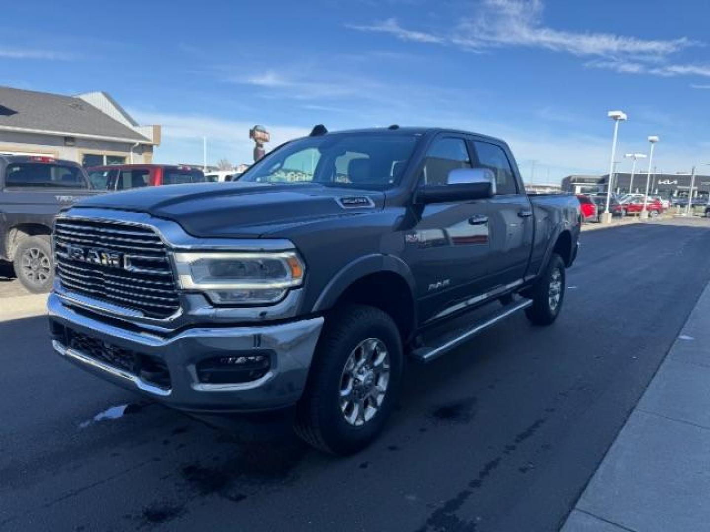 2022 GRAY /Black RAM 2500 Laramie Crew Cab SWB 4WD (3C6UR5FJ2NG) with an 6.4L V8 engine, 6-Speed Automatic transmission, located at 1235 N Woodruff Ave., Idaho Falls, 83401, (208) 523-1053, 43.507172, -112.000488 - Photo#0