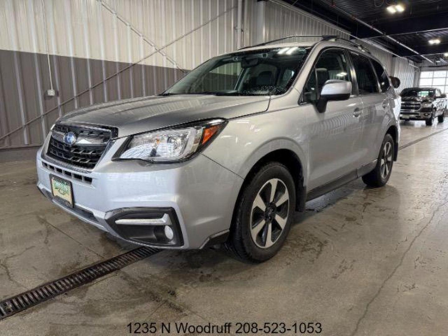 2018 Ice Silver Metallic /Black, leather Subaru Forester 2.5i Touring (JF2SJARC3JH) with an 2.5L H4 SOHC 16V engine, Continuously Variable Transmission transmission, located at 1235 N Woodruff Ave., Idaho Falls, 83401, (208) 523-1053, 43.507172, -112.000488 - Photo#0