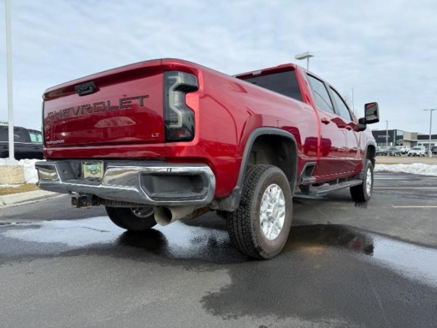 2023 Cherry Red Tintcoat /Jet Black Chevrolet Silverado 2500HD LT Crew Cab Short Box 4WD (1GC4YNEY1PF) with an 6.6L V8 OHV 16V DIESEL engine, 6-Speed Automatic transmission, located at 1235 N Woodruff Ave., Idaho Falls, 83401, (208) 523-1053, 43.507172, -112.000488 - Photo#4