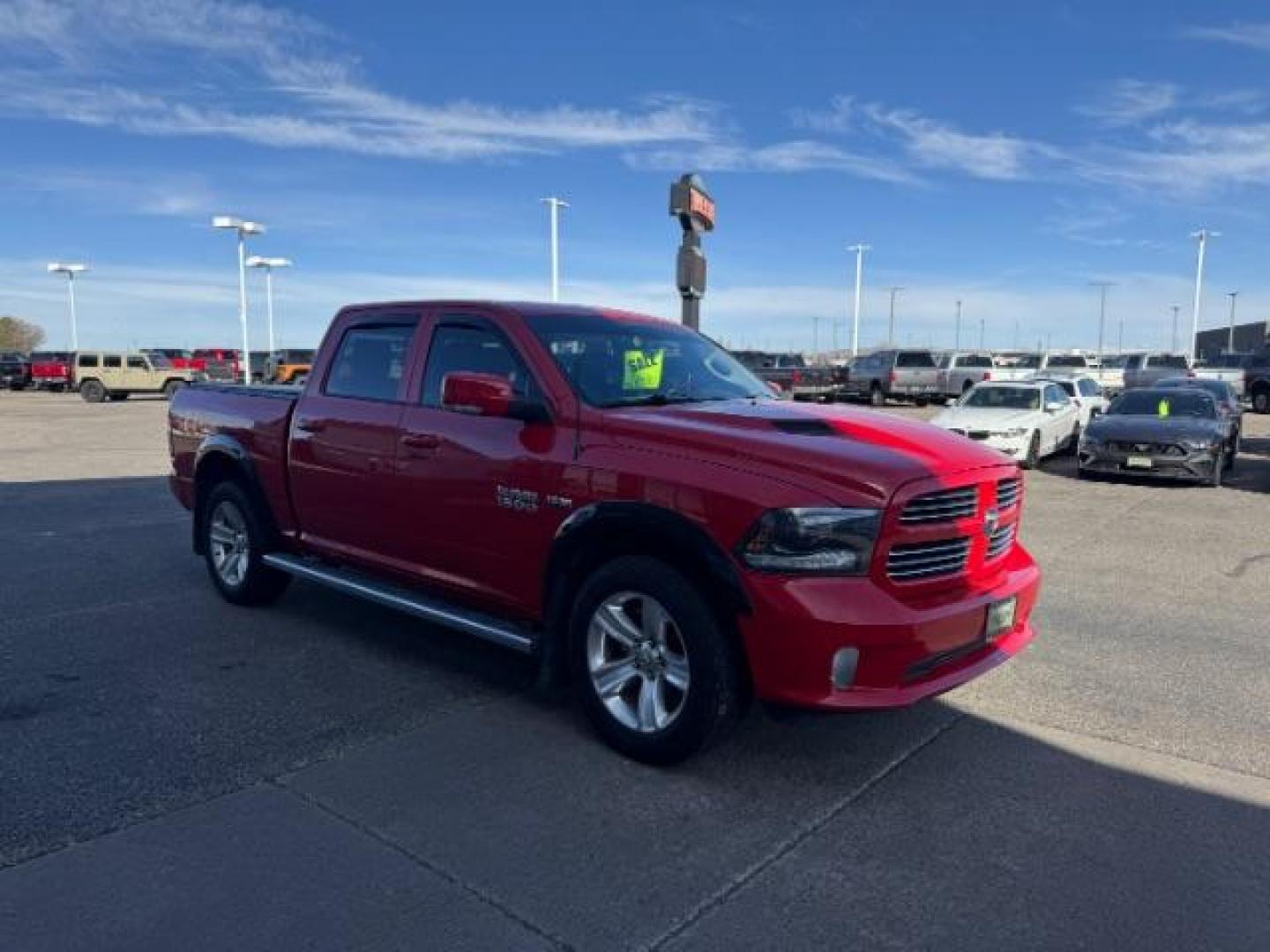 2015 RED /LEATHER RAM 1500 SPORT (1C6RR7MT1FS) with an 5.7 engine, AUTOMATIC transmission, located at 1235 N Woodruff Ave., Idaho Falls, 83401, (208) 523-1053, 43.507172, -112.000488 - Photo#5