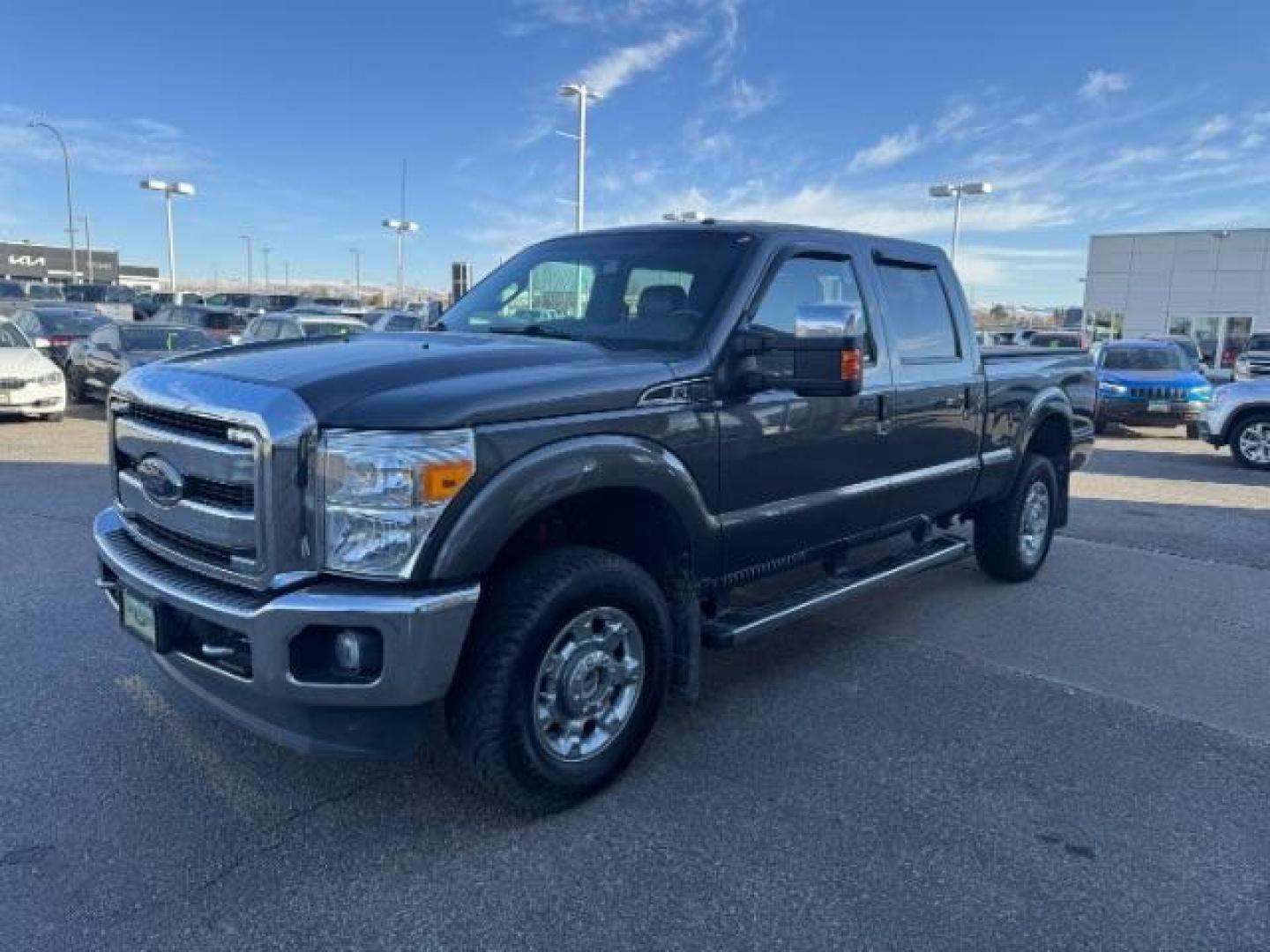 2016 GRAY /Black FORD F350 LARIAT (1FT8W3B62GE) with an 6.2 engine, AUTOMATIC transmission, located at 1235 N Woodruff Ave., Idaho Falls, 83401, (208) 523-1053, 43.507172, -112.000488 - Photo#0